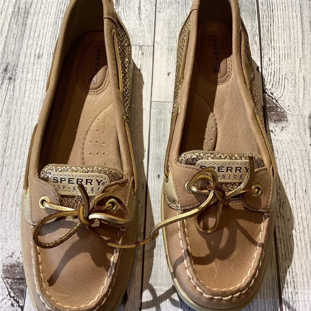 Sperry Light Brown Boat Shoes